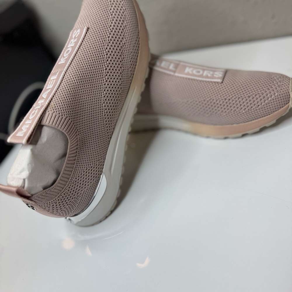 Michael Kors Women's Beige Knit Sneakers